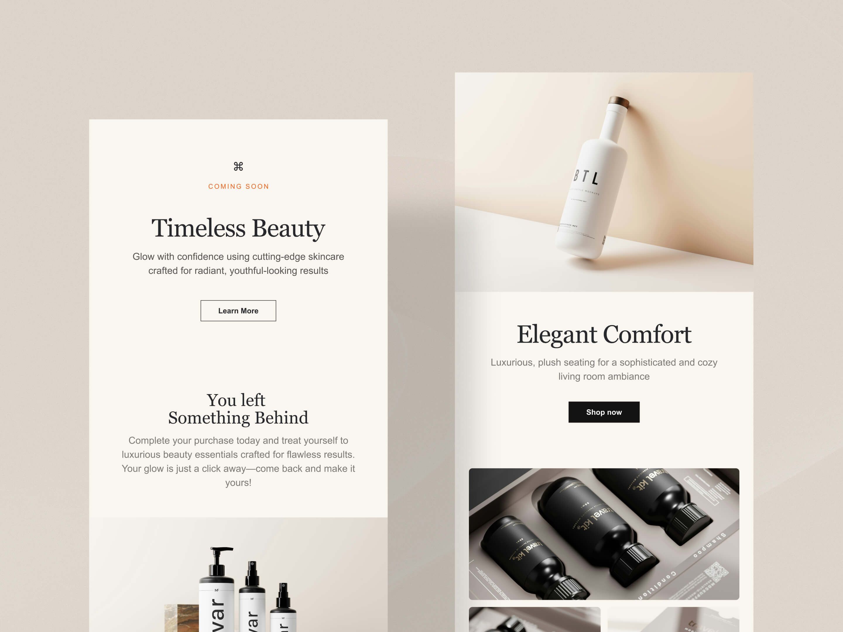 Monochrome pink campaign introducing a refillable compact