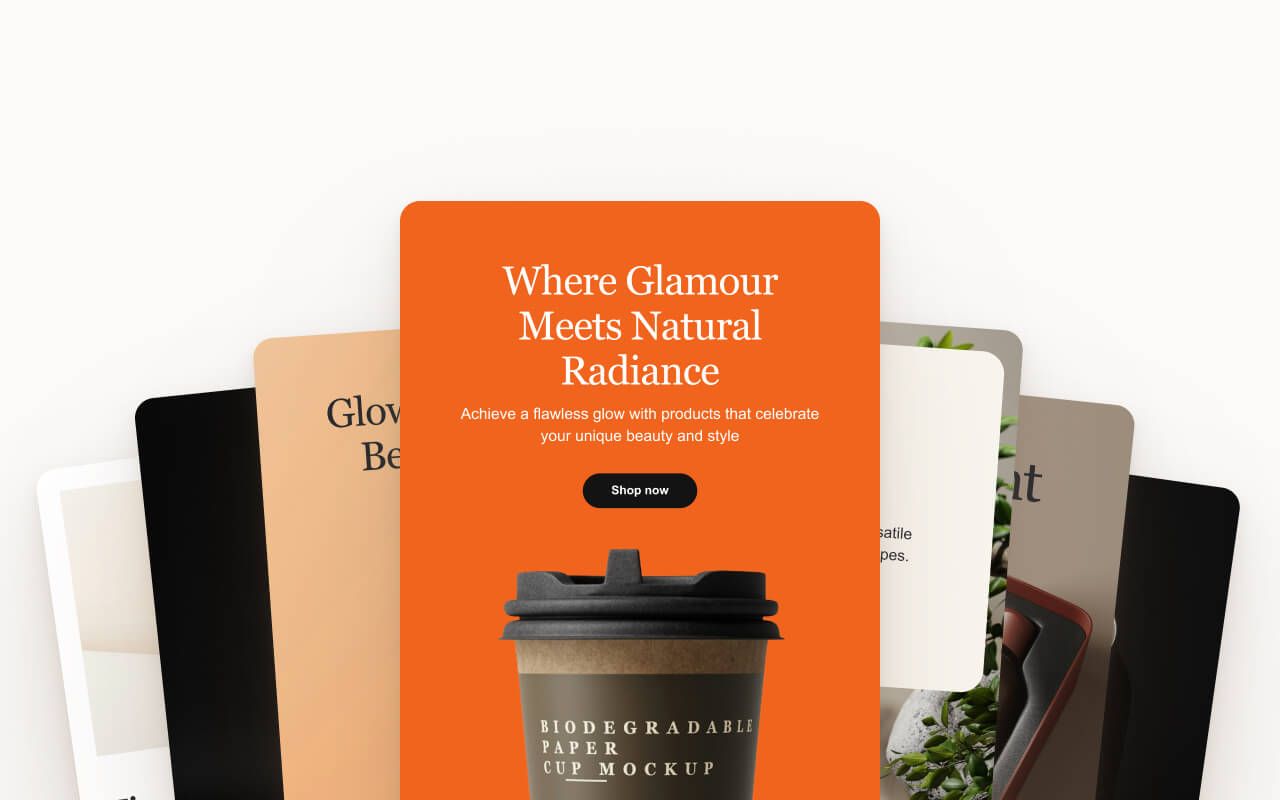 Email templates designed in Figma