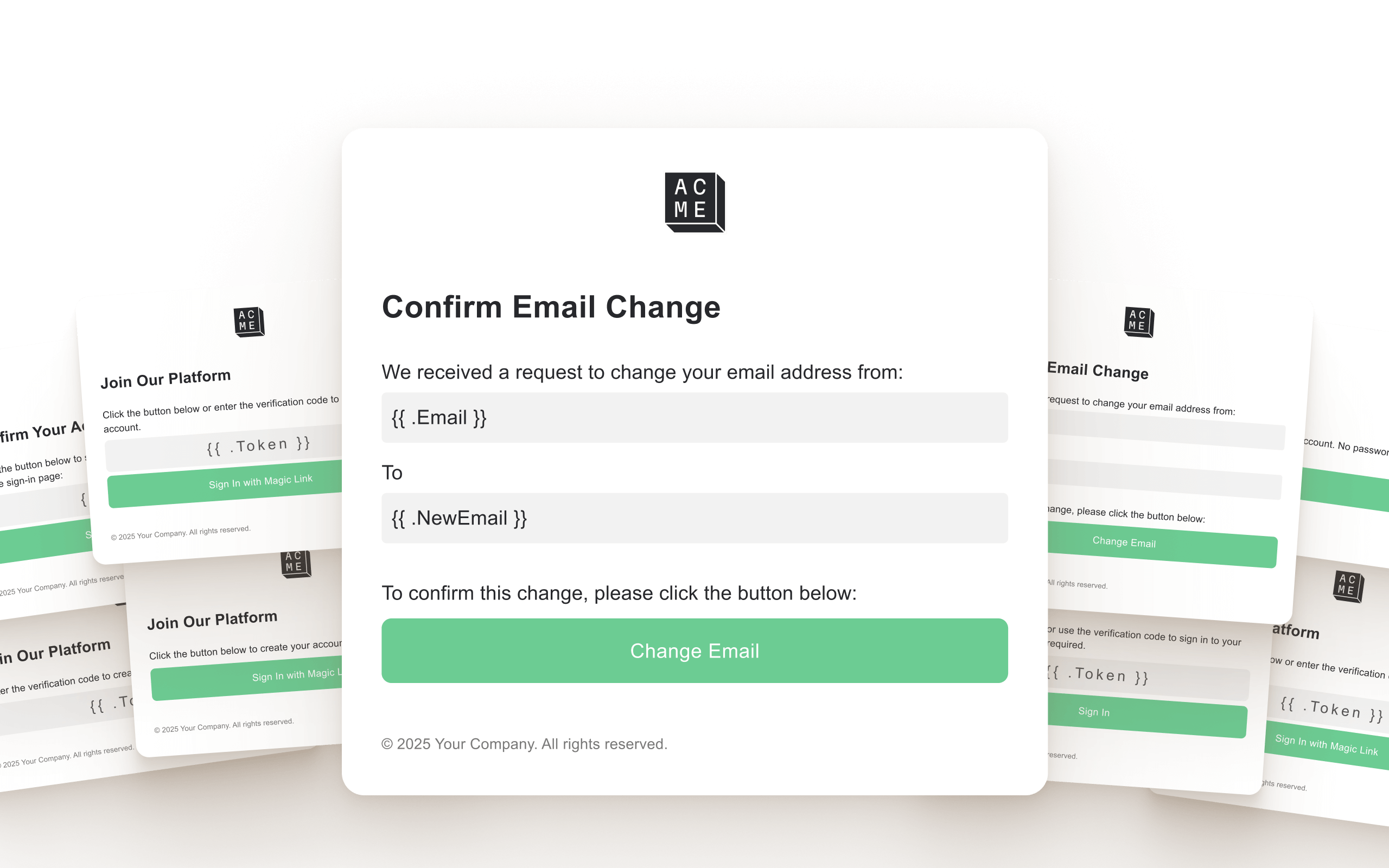 Transactional HTML email template